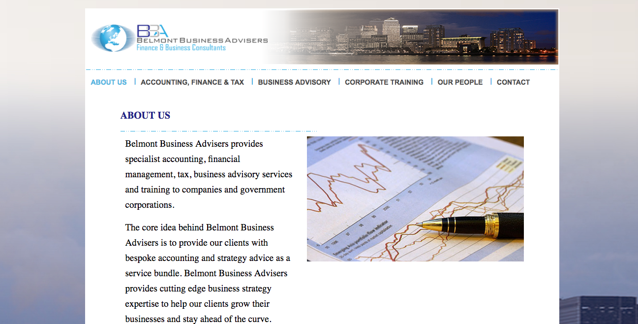 Belmont Business Advisers home page